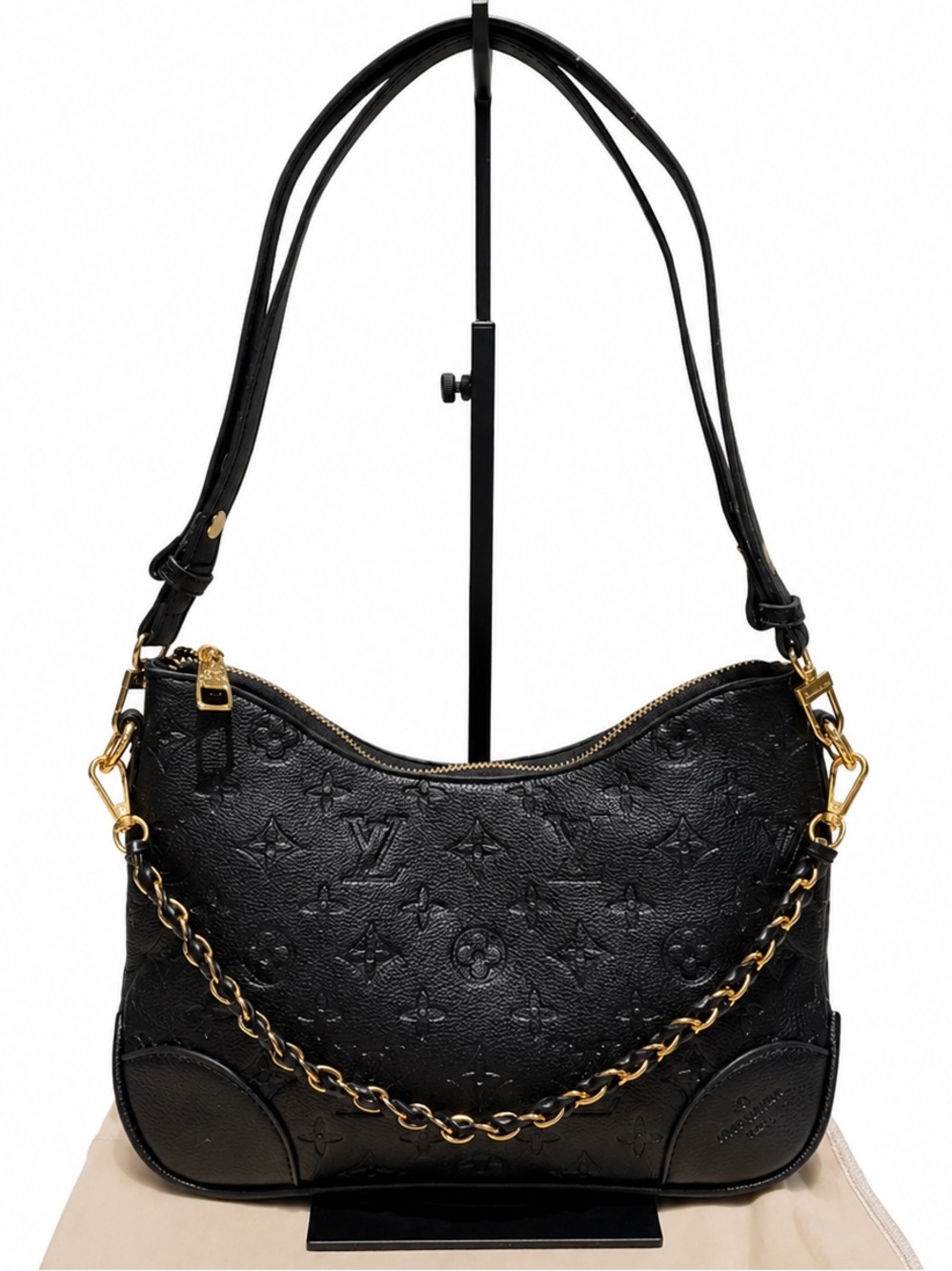 NEW inspired Print Boulogne Embossed Monogram Shoulder Bag
